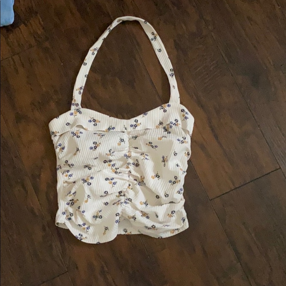 floral print halter top